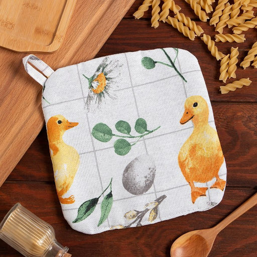 Прихватка Доляна Duckling 19х19 см, 100% хлопок, ватин 250 г/м2  фото 5