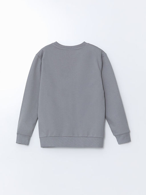 Bisiklet Yaka Avengers Bask?l? Erkek ?ocuk Sweatshirt