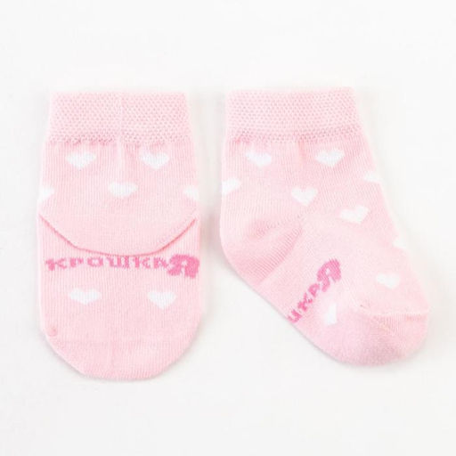 Носки для девочки «Крошка Я. Зайчонок», 2 пары, розовые, серые, 10-12 см