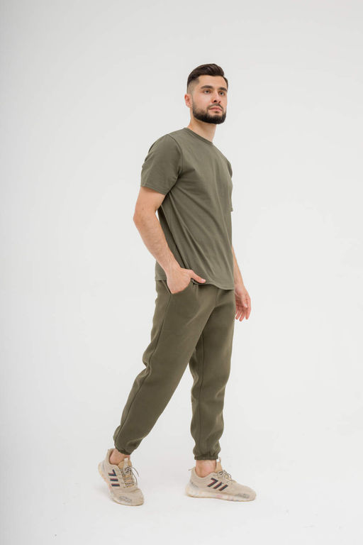 178 Футболка базовая, хаки - Knitka wear фото 7