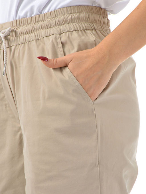 Хлопковые комфортные брюки резинка по поясу  ЦВЕТ БЕЛЫЙ! - А+б коллекция фото 6