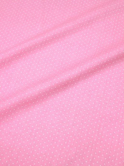 Сатин Белое пшено на розовом, ш.1.60м, хлопок-100%, 110гр/м.кв