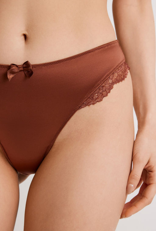Infinity / Трусы стринги-бразилиано жен. Spoty ореховый - Infinity Lingerie фото 3