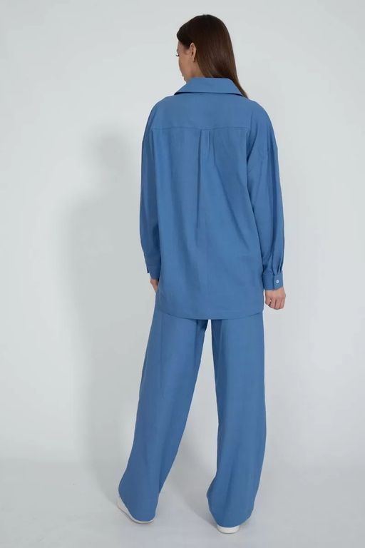 Льняная рубашка 4073 - Kivviwear фото 3