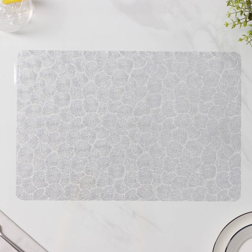 Набор салфеток сервировочных на стол Доляна Фейерверк, 4 шт, 3045 см, цвет серебро  фото 3