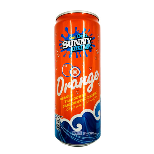Газированный б/а напиток Апельсин Orange Ooh Sunny Drink, Малайзия, 325 мл Акция