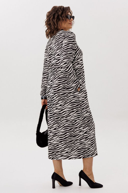 Платье ANELLI 1755 Черно-белое кино