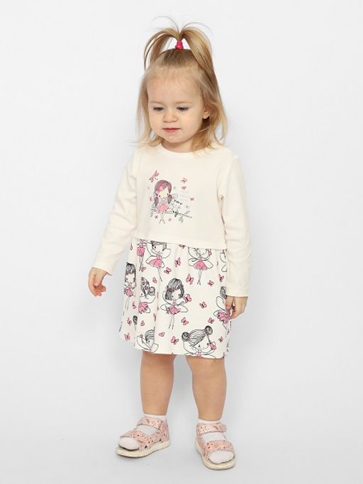 CRB wear/CSNG 63417-21-347 Платье для девочки,экрю/Ex.Cherubino  фото 2