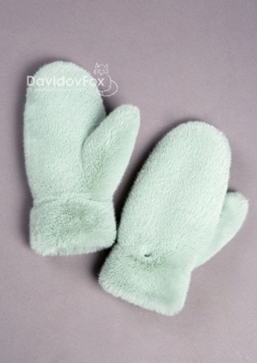 Варежки экомех мята