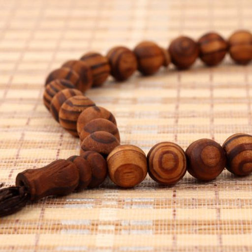 Четки мусульманские 33 бусины 12мм / MА60 /уп 10/300/коричневый - Галеонтрейд фото 3