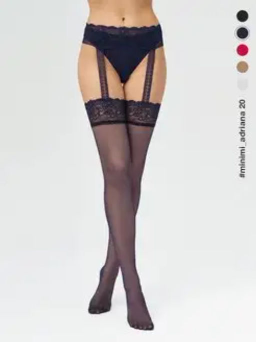 Колготки Minimi ADRIANA 20 (колготки со свободным доступом) - blu  фото 3