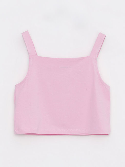 Kare Yaka Basic Ask?l? K?z ?ocuk Crop Atlet - Waikiki фото 2