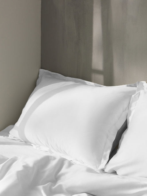 Наволочка SL Home Tencel, 50×70+3 см, тенсель, эвкалиптовое волокно 100%, белая