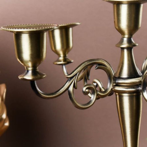 Подсвечник на 5 свечей бронза 25 см / 6305S /уп 30/ - ГалеонТрейд фото 3