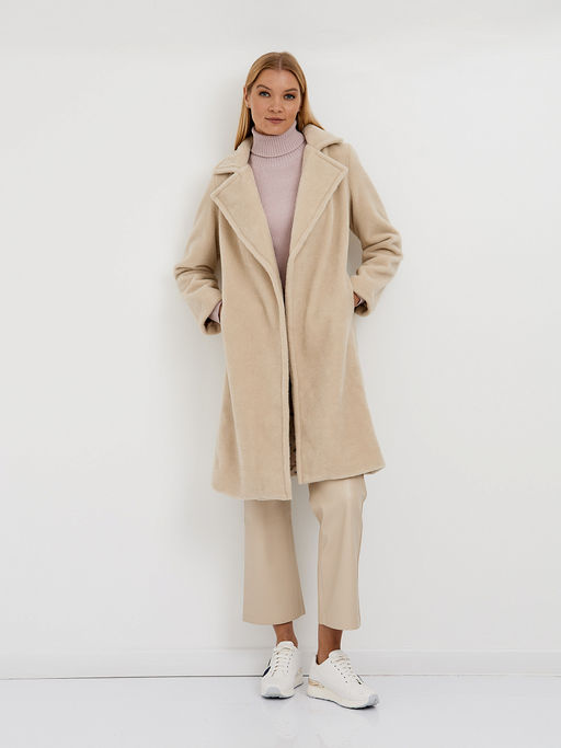 Пальто женское из полиэстера длины миди с поясом - Glenfield фото 9