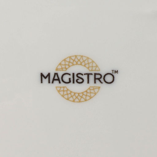 Тарелка Magistro La Perle, d=25.5 см, фарфор, белая  фото 5