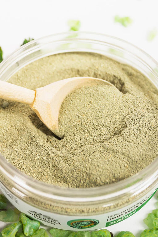 Глина зеленая косметическая - Siberina фото 6