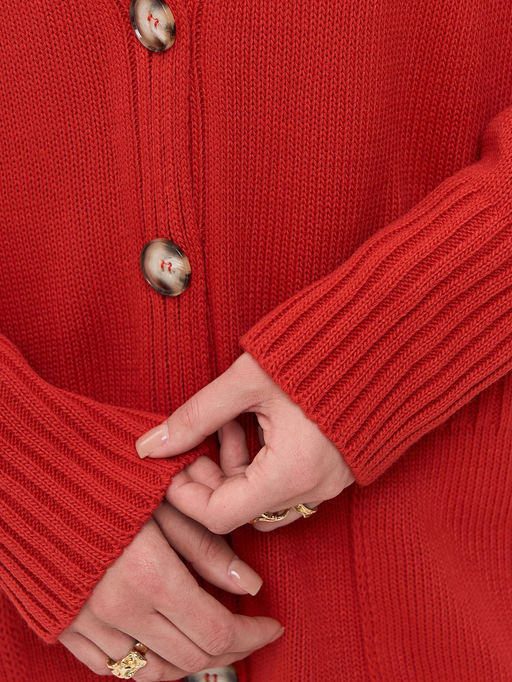 Кардиган женский 5252-1802. 2500140 Аврора red