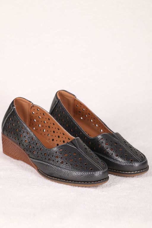 Туфли женские черные летние