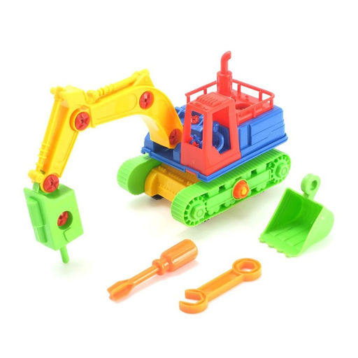Конструктор Машина Экскаватор, 33 детали, МИКС - Simaland фото 7