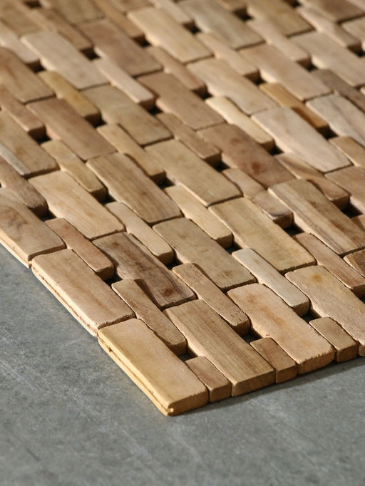 Коврик из тикового дерева, 40×30×0.7 см