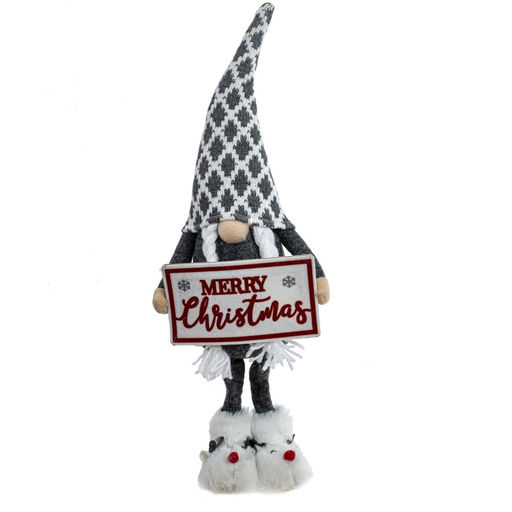 Игрушка набивная с подсветкой "Гном", L18 W10 H51 см, 2в.