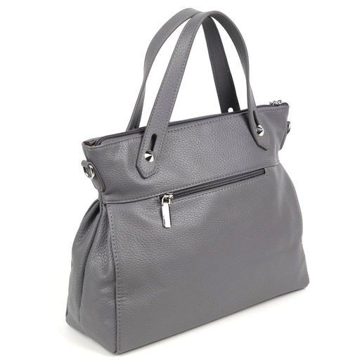 Женская сумка с ручками из эко кожи А-9921-7 Грей - Cidirro фото 3