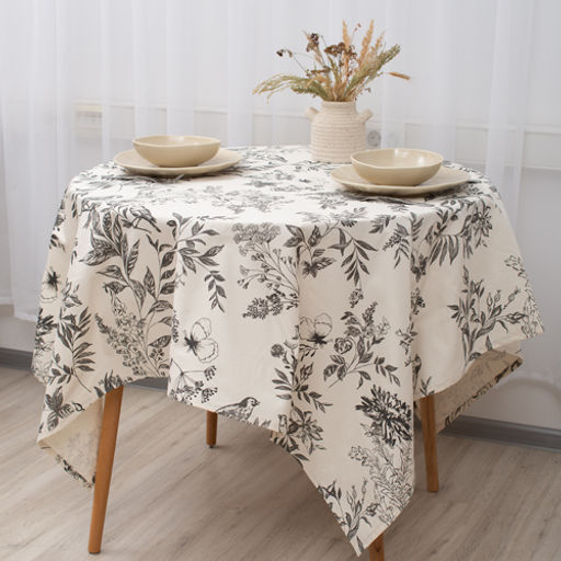 Скатерть 120х145, саржа, 100% хлопок, Гербариум ВБ - Традиция фото 17