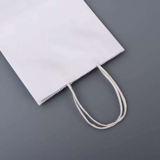 Цена за 12 шт. Пакет белый без печати, круглая ручка, 15?21?8 см, 120 г - UPAK LAND фото 2