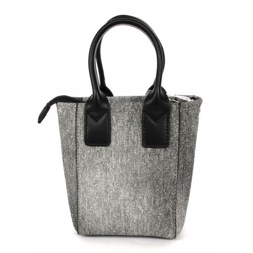 Сумка женская искусственная кожа DJ-CM 7105-BLACK/GREY, 1отд, плечевой ремень, черный/серый SALE 262236 - Adelia фото 2