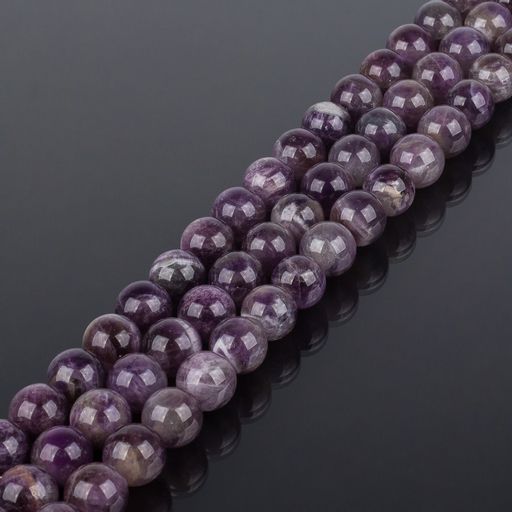 Бусины для украшений из Аметиста (46 бусин) 39 см