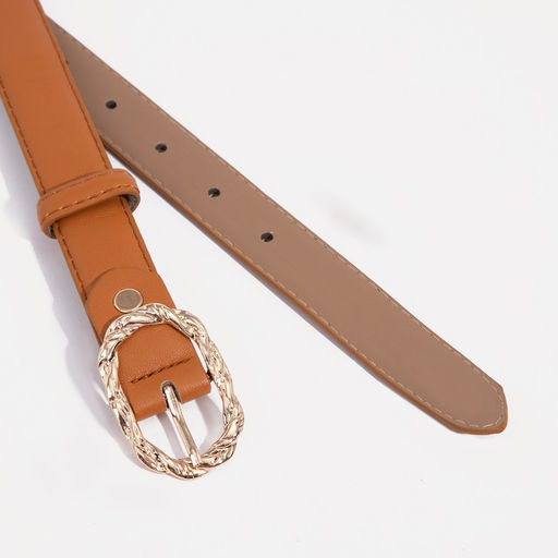 Ремень женский, ширина 2,5 см, винт, пряжка метал, цвет рыжий - Simaland фото 2