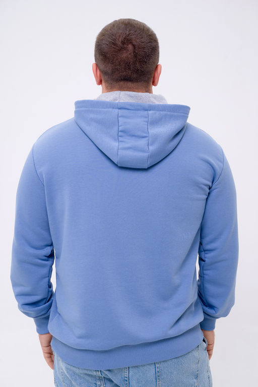 Худи мужское из футера 3-х нитки туманно-голубой - Амадэль фото 7