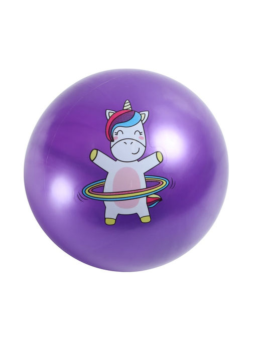 Мяч детский ZABIAKA Единорожка с обручем, d=22 см, 60 г, цвет сиреневый  фото 13