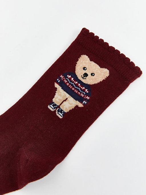 Ay?c?k Desenli Kad?n Soket ?orap