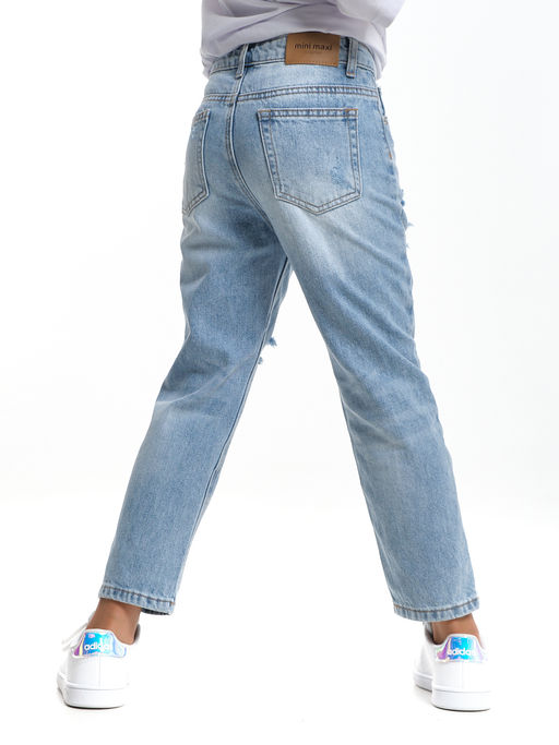 Детские джинсы 33-1029 голубой - Mini maxi фото 2