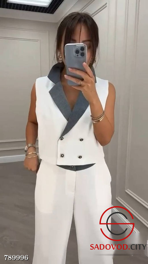 Женский брючный вечерний костюм - Bruno фото 4