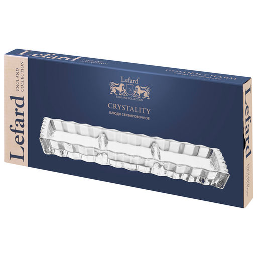 БЛЮДО СЕРВИРОВОЧНОЕ CRYSTALITY, 3 СЕКЦИИ, 28,5*15*2,5 СМ - Lefard фото 3