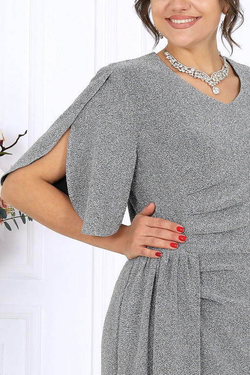 Платье Ninele 7509 серебро фото 9