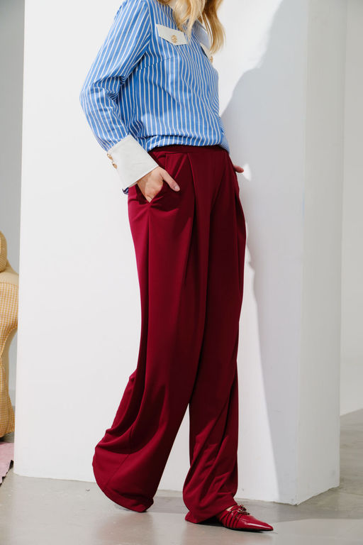 Брюки Lokka 1616 бордо  фото 5