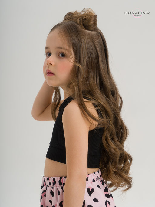 Костюм Мальвина КТ черный-нежный леопард - Sovalina фото 6