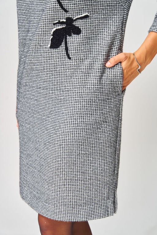 Платье LAIKONY 183 черно-белый  фото 5