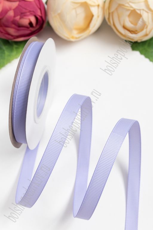 Лента репсовая 1 см*20 ярд "1 сорт" (фиолетовый №21) SF-1346