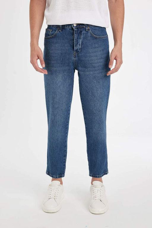 Slim Crop Fit Dar Kal?p Normal Bel Dar Paca Jean Pantolon - Defacto фото 2