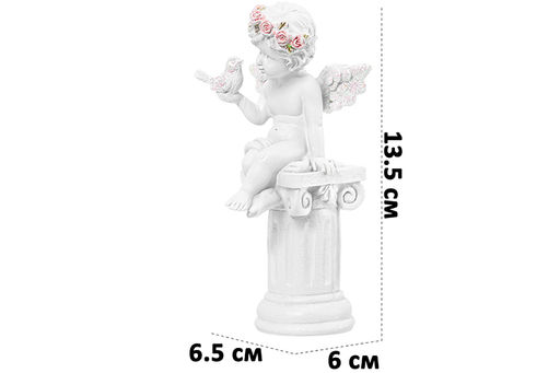 Статуэтка 6,5*6*13,5 см Ангелочек на колонне - Elan gallery фото 13