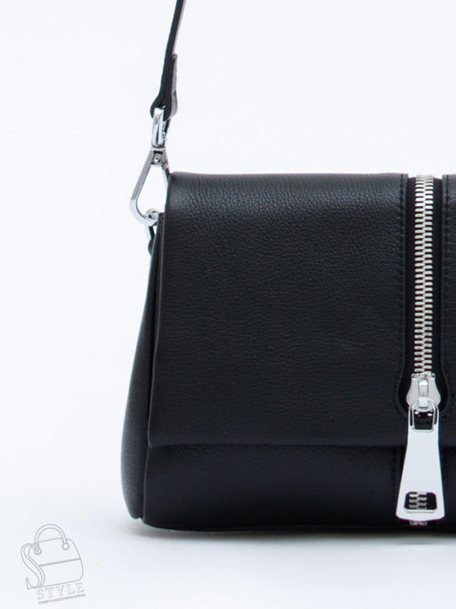 Сумка женская кожаная 1143TH black Polina&Eiterou  в Новосибирске