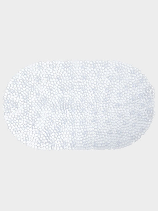 Коврик для ванны на присосках Доляна «Хрусталь», 66×36 см, прозрачный