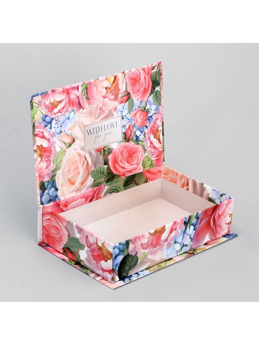 Коробка - книга, упаковка подарочная, Нежность, 20?12.5?5 см