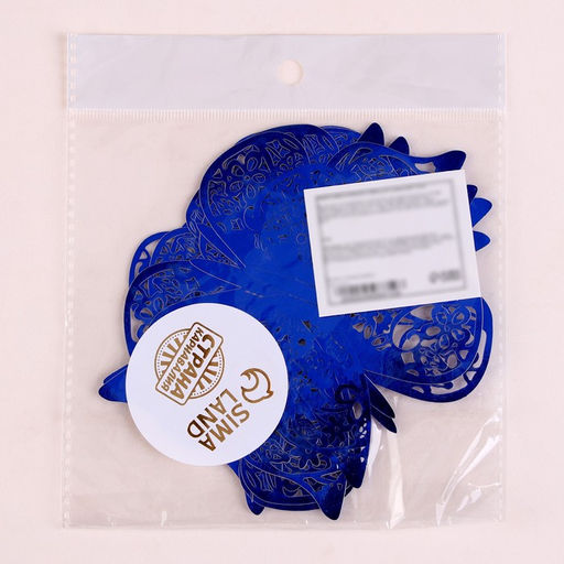 Цена за 3 шт. Топперы для торта «Бабочки», 12 штук, синий