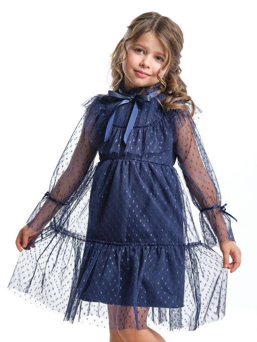 Платье для девочки нарядное детское праздничное	 UD 7360 синий - Mini maxi фото 12